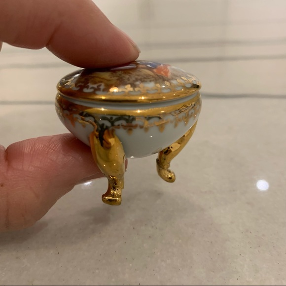 Limoges Accessories - Vintage Limoges Delicate Footed Trinket Box